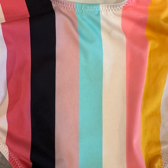 SOLID & STRIPED Ann-Marie One-Piece multi color striped Swimsuit. - Picture 3 of 5